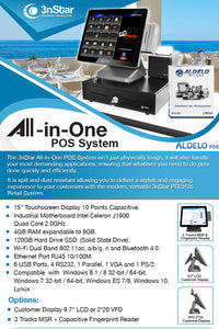 Aldelo 3nStar POS Bundle Celeron J1900 2.0GHz 4GB 120GB SSD Touchcomputer Windows 10
